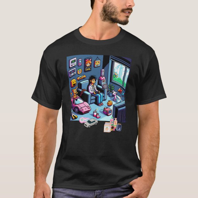 Camiseta La Vida Es Un Juego. #Part2 (8 bits) (camiseta de  (Anverso)