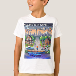 Camiseta La Vida Es Un Juego. #Part2 (8bit) (camiseta de ju