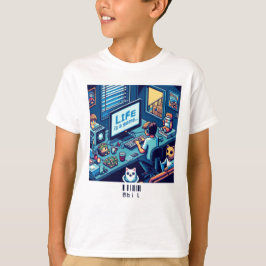 Camiseta La Vida Es Un Juego. #Part2 (8bit) (camiseta de ju