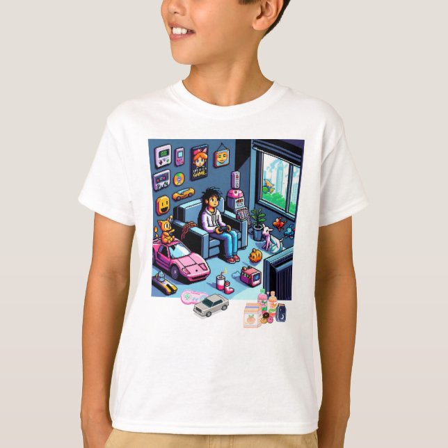 Camiseta La Vida Es Un Juego. #Part2 (8bit) (camiseta de ju (Anverso)