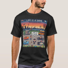 Camiseta La Vida Es Un Juego. #Part2 (8bit) (camiseta de ju