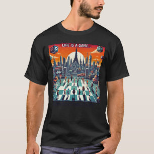 Camiseta La Vida Es Un Juego. #Part2 (8bit) (camiseta de ju