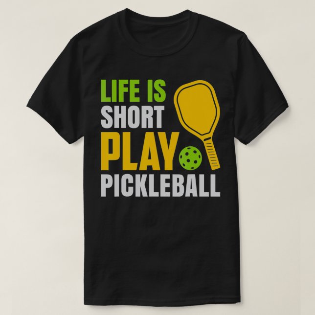 Camiseta La Vida Es Un Pequeño Juego De Pickleball Amor Por (Diseño del anverso)