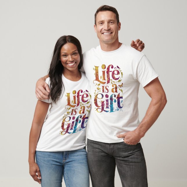 CAMISETA LA VIDA ES UN REGALO (Unisexo)