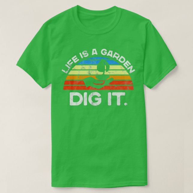 Camiseta La Vida Es Un Regalo De Jardín Ti De Jardinero Hum (Diseño del anverso)