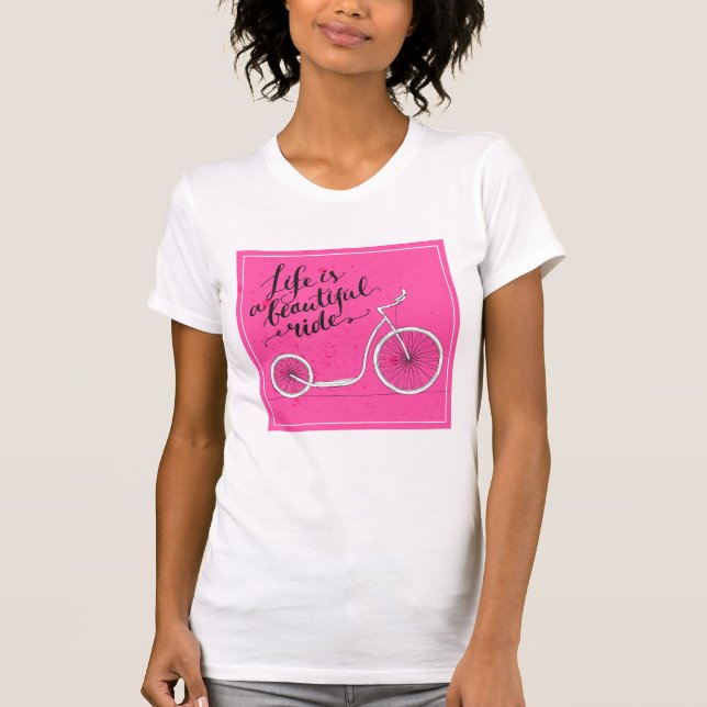 Camiseta La vida es un rosa hermoso del paseo (Anverso)