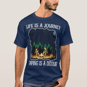 Camiseta La vida es un viaje Camping es un Detour