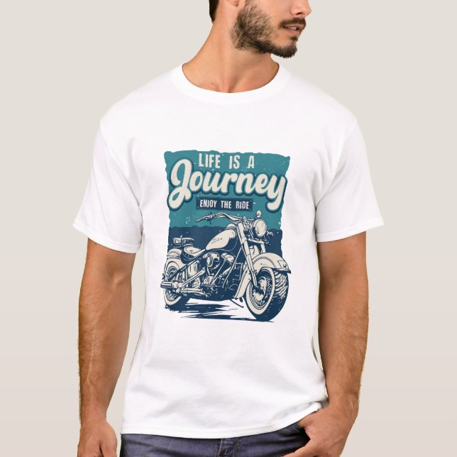 Camiseta La vida es un viaje disfrutar del paseo (Anverso)