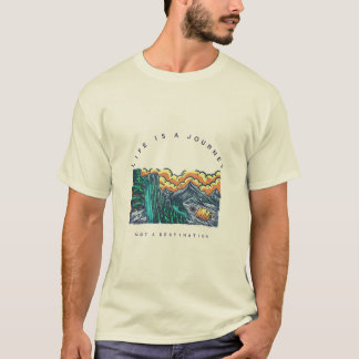 Camiseta La vida es un viaje, no un destino para mi viaje