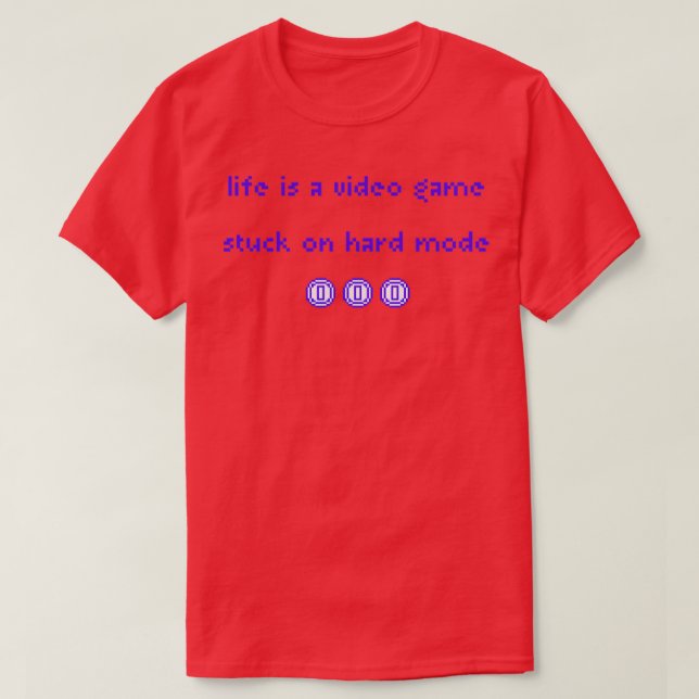 Camiseta La vida es un videojuego (Diseño del anverso)