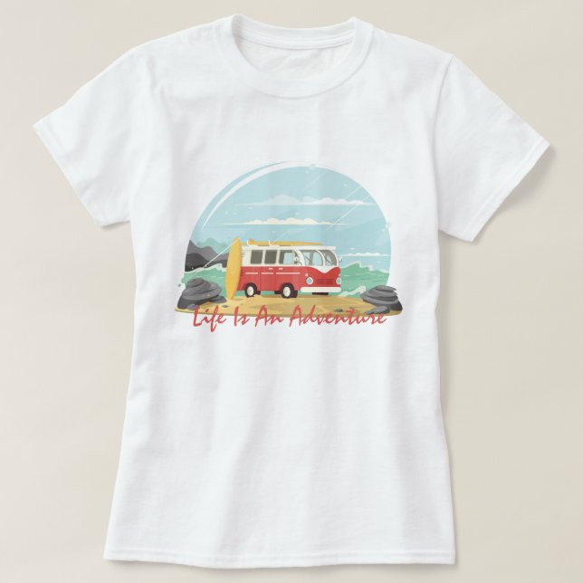 Camiseta La vida es una aventura (Diseño del anverso)
