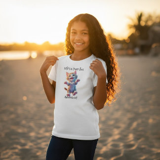 Camiseta La vida es una aventura perfecta y adorable gatito