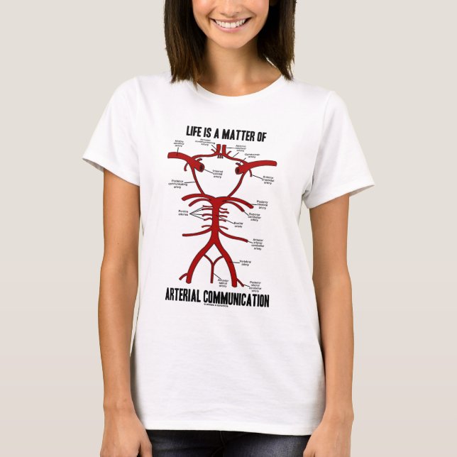 Camiseta La vida es una cuestión de comunicación arterial (Anverso)