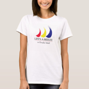Camiseta La vida es una isla Breeze®_Paint-The-Wind_Paradis