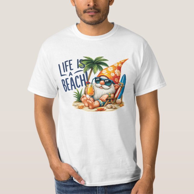 Camiseta La vida es una playa (Anverso)