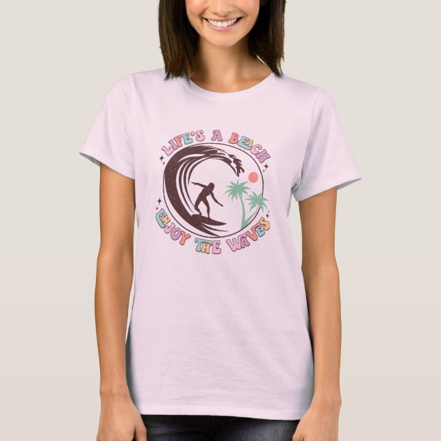 Camiseta "La vida es una playa (Anverso)