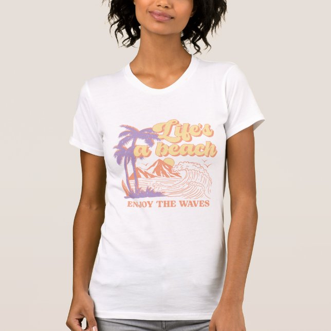Camiseta La vida es una playa (Anverso)