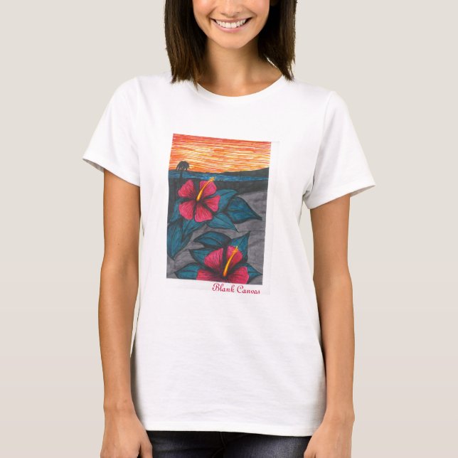 Camiseta La vida es una playa (Anverso)