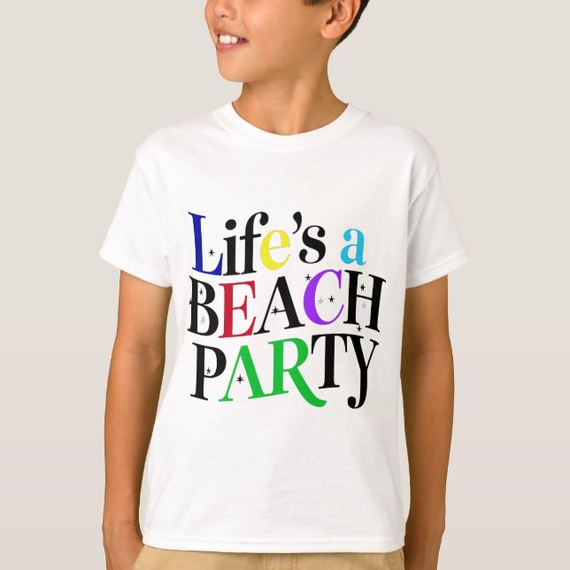 CAMISETA LA VIDA ES UNA PLAYA (Anverso)
