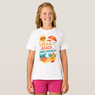 Camiseta La vida es una playa - Divertido verano protector