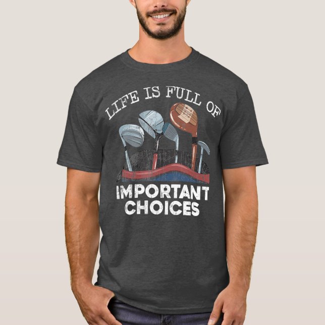 Camiseta La Vida Está Llena De Elecciones Importantes Diver (Anverso)