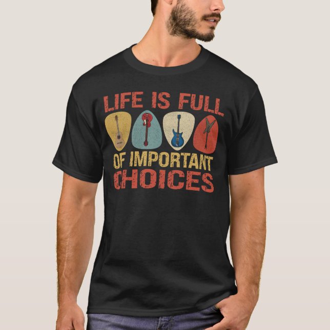 Camiseta La vida está llena de importantes guías de elecció (Anverso)