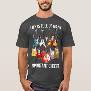 Camiseta La vida está llena de importantes opciones de guía
