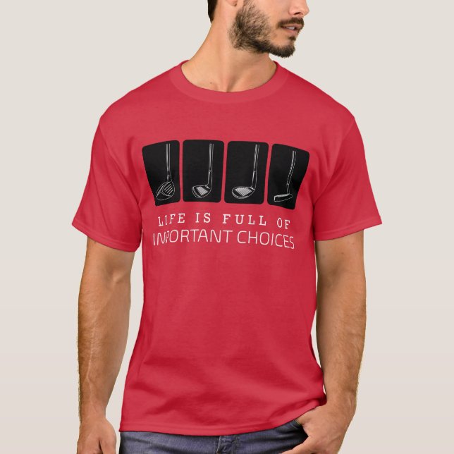 Camiseta La vida está llena de importantes opciones diverti (Anverso)