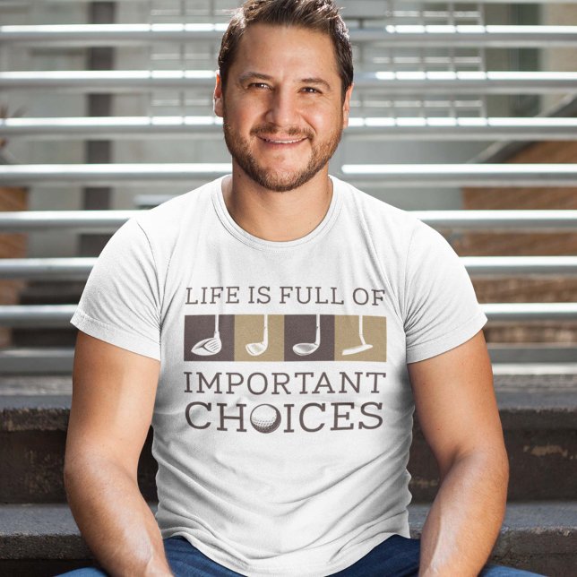 Camiseta La Vida Está Llena De Opciones Importantes (golf shirt)