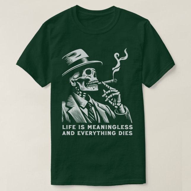 Camiseta La vida está sin sentido dentro (Diseño del anverso)