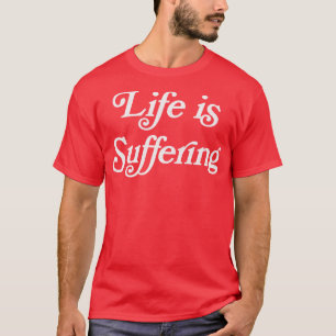 Camiseta La Vida Está Sufriendo Un Diseño Retro Faded