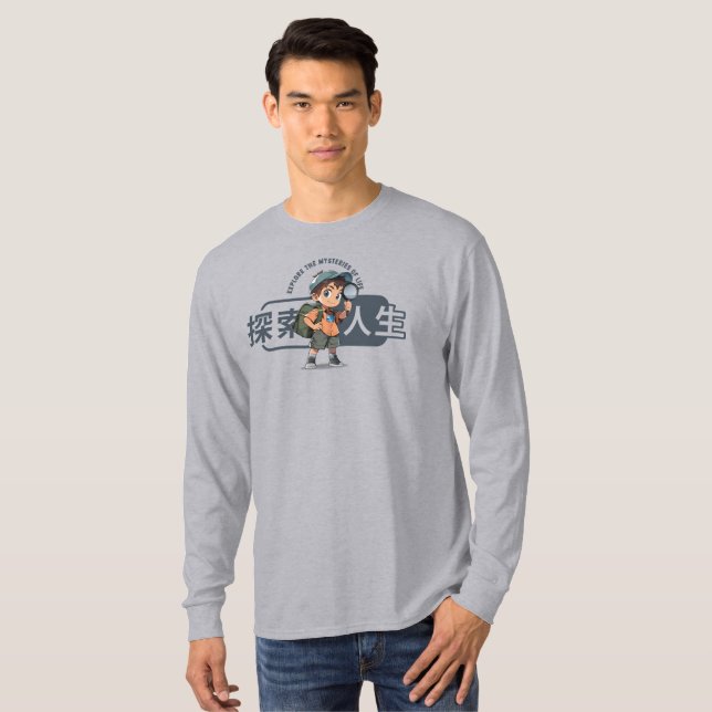 Camiseta La vida exploradora | Men Long Sleeve (Anverso completo)