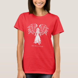 Camiseta La vida futura del ángel es buen diseño