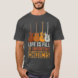 Camiseta La Vida Guitarista Está Llena De Opciones Importan
