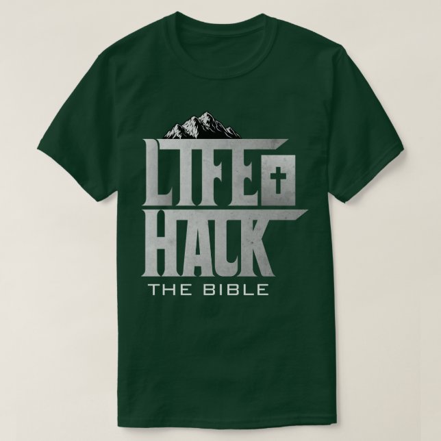 Camiseta La vida hackea la Biblia (Diseño del anverso)