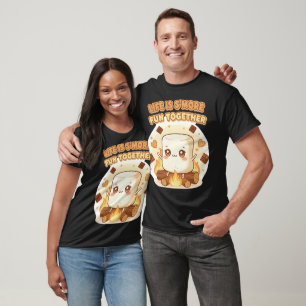 Camiseta La vida kawaii es más divertida juntos