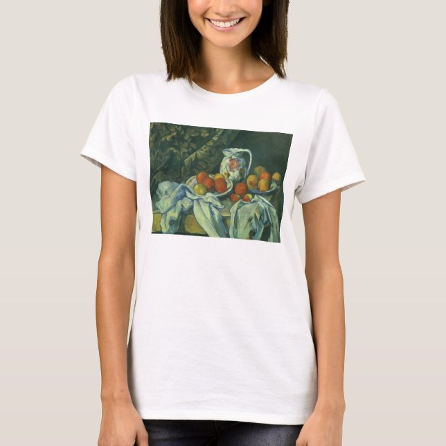 Camiseta La vida, la cortina y la cocina de Paul Cezanne (Anverso)
