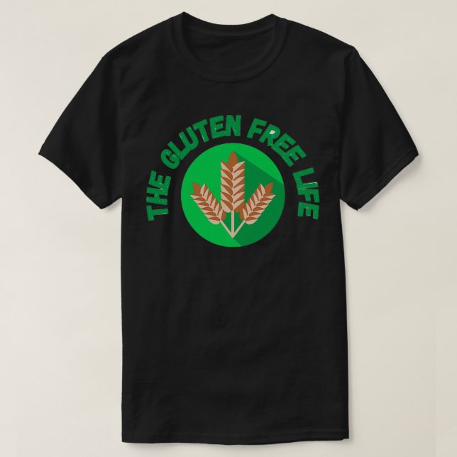 Camiseta La vida libre de gluten (Diseño del anverso)