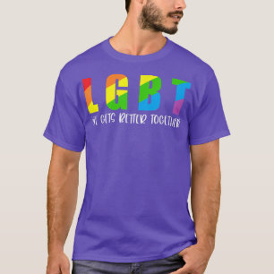 Camiseta La vida mejora juntos el mes del orgullo gay LGBT