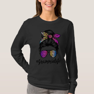 Camiseta La vida miserable con el leopardo arcoiris desorde