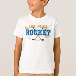 Camiseta La vida necesita hockey juvenil
