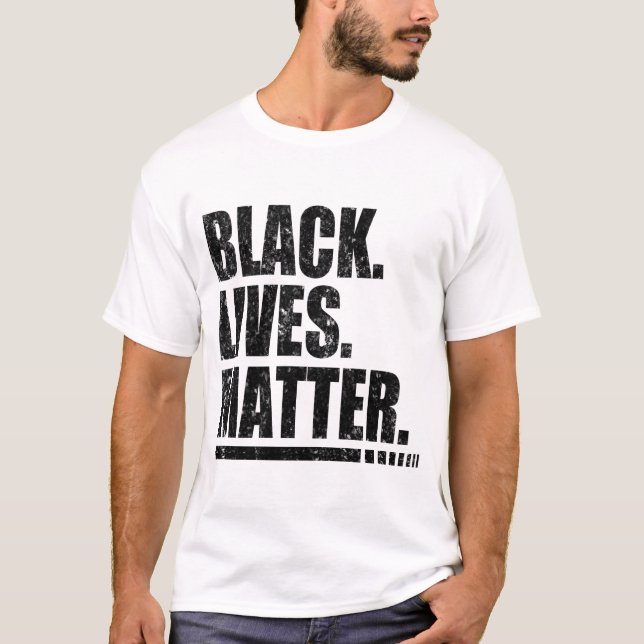 CAMISETA LA VIDA NEGRA IMPORTA (Anverso)