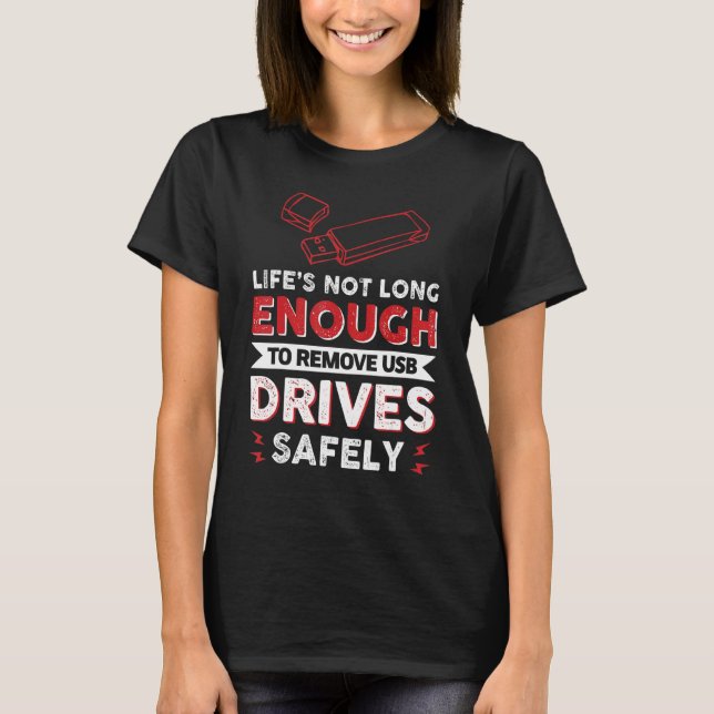 Camiseta La vida no es lo suficientemente larga como para e (Anverso)