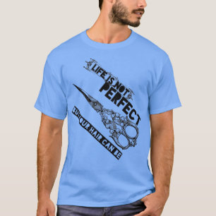 Camiseta La Vida No Es Perfecta Pero Tu Pelo Puede Ser Dive