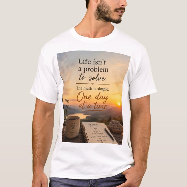 Camiseta La vida no es un problema para resolver (Anverso)