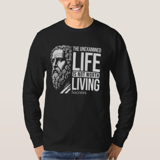 Camiseta La Vida No Examinada Cita de Sócrates para Filósof