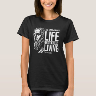 Camiseta La Vida No Examinada Cita de Sócrates para Filósof