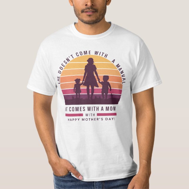 Camiseta La vida no viene con un día manual feliz de la mad (Anverso)