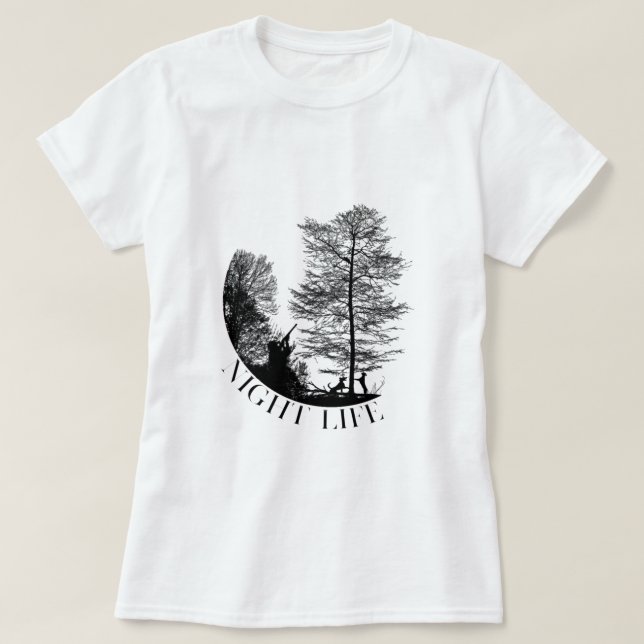 Camiseta La vida nocturna de la caza de monedas - Perro de  (Diseño del anverso)