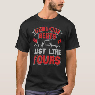 Camiseta La vida para las mujeres mi corazón pega igual que